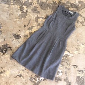 Madewell Grey Keynote Ponte Fit & Flare Dress